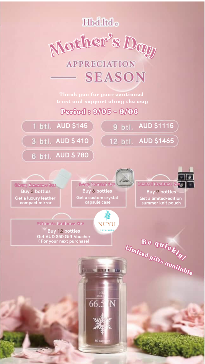 HBD 66.5N Capsules - Hair, Skin & Sleep